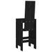 Tabourets de bar 2 pcs noir 40x42x120 cm bois massif de pin - Photo n°6