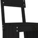 Tabourets de bar 2 pcs noir 40x48,5x115,5 cm bois massif de pin - Photo n°7