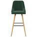 Tabourets de bar 2 pcs Vert foncé Velours Lounga - Photo n°4