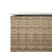 Tabourets de bar jardin avec coussins lot de 2 beige poly rotin - Photo n°8