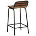 Tabourets de bar lot de 2 46x35,5x80cm bois massif récupération - Photo n°4