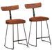 Tabourets de bar lot de 2 49x43x79 cm bois de manguier massif - Photo n°1