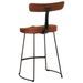 Tabourets de bar lot de 2 49x43x79 cm bois de manguier massif - Photo n°4