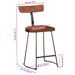 Tabourets de bar lot de 2 49x43x79 cm bois de manguier massif - Photo n°9