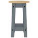 Tabourets de bar lot de 2 gris bois massif de pin - Photo n°5