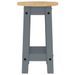 Tabourets de bar lot de 2 gris bois massif de pin - Photo n°6