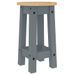 Tabourets de bar lot de 2 gris bois massif de pin - Photo n°7