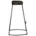 Tabourets de bar lot de 2 noir 45x40x78 cm bois manguier massif - Photo n°3