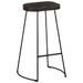 Tabourets de bar lot de 2 noir 45x40x78 cm bois manguier massif - Photo n°10