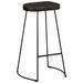 Tabourets de bar lot de 2 noir 45x40x78 cm bois manguier massif - Photo n°11