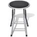 Tabourets de bar pliables lot de 4 similicuir - Photo n°4