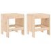 Tabourets de jardin 2 pcs 40x36x45 cm bois massif de pin - Photo n°1