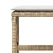 Tabourets de jardin avec coussins 4 pcs beige 41x41x36 cm rotin - Photo n°8