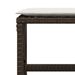 Tabourets de jardin avec coussins 4pcs marron 41x41x36 cm rotin - Photo n°8