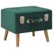 Tabourets de rangement 3 pcs Vert Velours 2 - Photo n°3