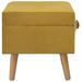 Tabourets de rangement lot de 3 Jaune moutarde Velours - Photo n°5