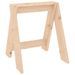 Tabourets lot de 2 40x40x45 cm bois massif de pin - Photo n°4