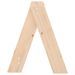 Tabourets lot de 2 40x40x45 cm bois massif de pin - Photo n°7