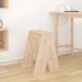 Tabourets lot de 2 40x40x60 cm bois massif de pin - Photo n°3