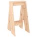 Tabourets lot de 2 40x40x75 cm bois massif de pin - Photo n°5