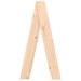 Tabourets lot de 2 40x40x75 cm bois massif de pin - Photo n°7