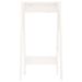 Tabourets lot de 2 blanc 40x40x75 cm bois massif de pin - Photo n°5