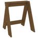 Tabourets lot de 2 marron miel 40x40x45 cm bois massif de pin - Photo n°4