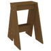 Tabourets lot de 2 marron miel 40x40x60 cm bois massif de pin - Photo n°4