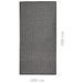 Tapis à tissage plat d'extérieur 100x200 cm Gris - Photo n°6