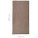 Tapis à tissage plat d'extérieur 100x200 cm Marron - Photo n°6