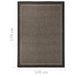 Tapis à tissage plat d'extérieur 120x170 cm Marron foncé - Photo n°6