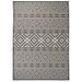 Tapis à tissage plat d'extérieur 120x170 cm Rayures noires - Photo n°1