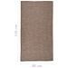 Tapis à tissage plat d'extérieur 80x150 cm Marron - Photo n°6