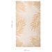 Tapis à tissage plat d'extérieur 80x150 cm Motif de feuille - Photo n°6