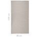 Tapis à tissage plat d'extérieur 80x150 cm Taupe - Photo n°6