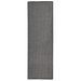 Tapis à tissage plat d'extérieur 80x250 cm Gris - Photo n°1