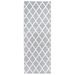 Tapis BCF Gris et blanc 80x200 cm - Photo n°1