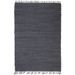 Tapis Chindi Coton tissé à la main 200 x 290 cm Anthracite 2 - Photo n°1