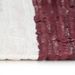 Tapis chindi tissé à la main Coton 160x230 cm Bordeaux et blanc - Photo n°4