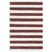 Tapis chindi tissé à la main Coton 200x290 cm Bordeaux et blanc 2 - Photo n°1