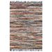 Tapis Chindi tissé à la main Cuir 160x230 cm Multicolore - Photo n°1