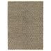 Tapis Chindi tissé à la main Cuir Coton 120 x 170 cm Noir - Photo n°1