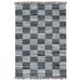 Tapis Chindi tissé à la main Denim 200x290 cm Bleu 2 - Photo n°1