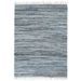 Tapis Chindi tissé à la main Denim 200x290 cm Bleu - Photo n°1