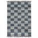 Tapis Chindi tissé à la main Denim 80 x 160 cm Bleu 2 - Photo n°1