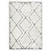 Tapis Crème et gris 80x150 cm PP - Photo n°1