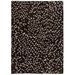 Tapis Cuir véritable Patchwork 160 x 230 cm Carré Noir/Blanc - Photo n°1