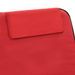 Tapis de plage pliables 2 pcs Acier et tissu Rouge - Photo n°10