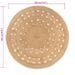 Tapis Design tressé Jute 180 cm Rond - Photo n°6