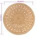 Tapis Design tressé Jute 210 cm Rond - Photo n°6